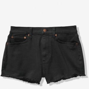 VS PINK High-Waisted Cut Off Black Denim Shorts